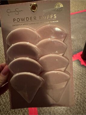 BNIB Jessica Simpson Powder Puffs Makeup Applicators 8 pack - Light Pink